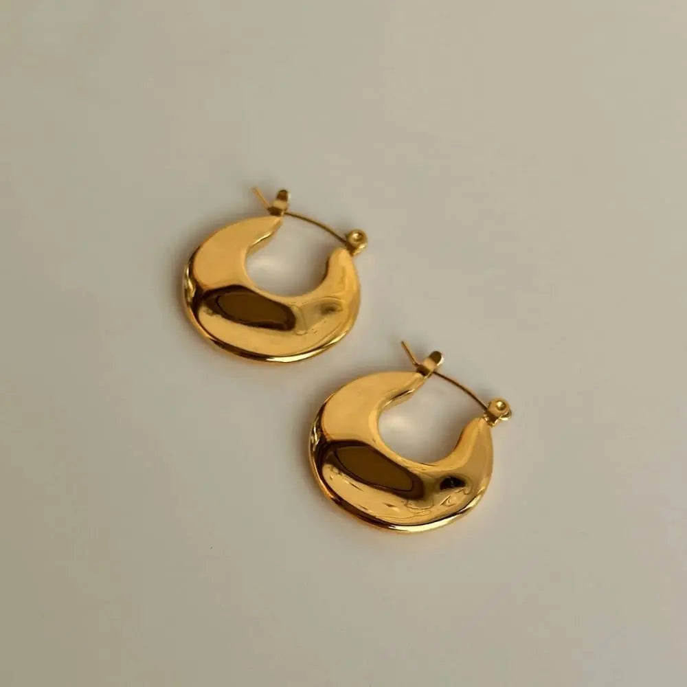 An-soraya medium creole earrings | 18-carat gold plating